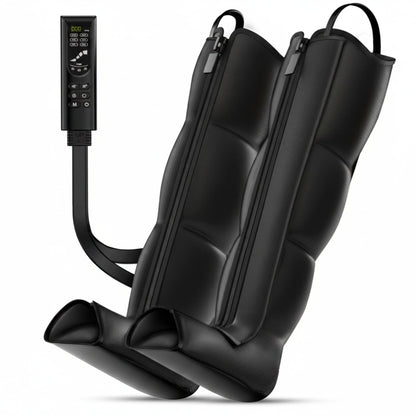Leg Compression Boots: Full Leg Compression Massager with 6 Modes, 8 Intensities, 3 Timers – Relaxation Pressure for Muscle Soreness – FSA Eligible Gift for Mom, Dad (Black, Medium)